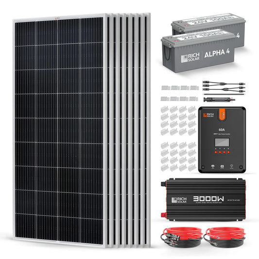 1600 Watt 24V Complete Solar Kit